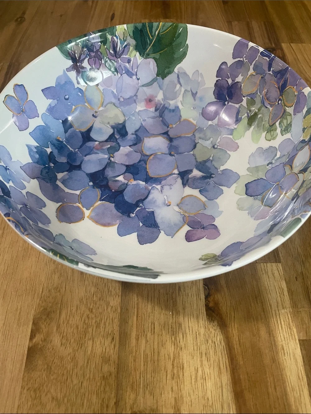 Floral Hydrangea Plates  - Elegant Home Dining